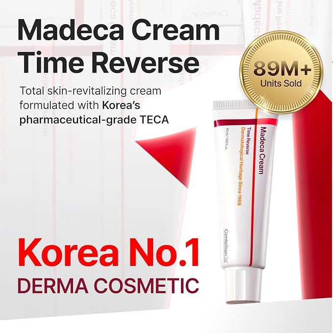 CENTELLIAN 24 Madeca Cream Time Reverse 50ml (2pcs) + Intensive Lifting Mask (2ea) Signature Edition - Cica Anti Aging for Wrinkles, Firming and Centella Asiatica for Sensitive Skin, Korean Skin Care