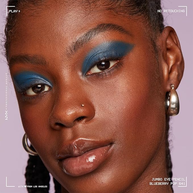 NYX PROFESSIONAL MAKEUP Jumbo Eye Pencil, Blendable Eyeshadow Stick & Eyeliner Pencil - Blueberry Pop (Blue)