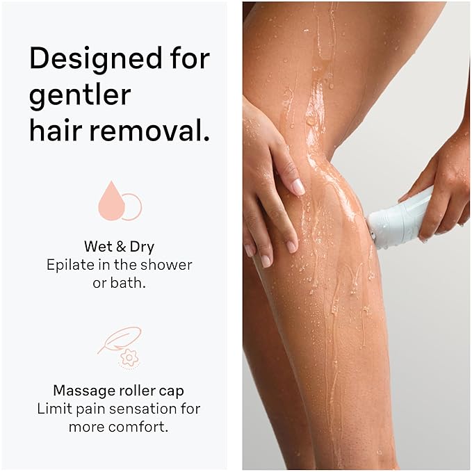 Braun Epilator Silk-épil 5, Hair Removal Device, Women Shaver & Trimmer, Wet and Dry, Includes Skin Contact Cap, SE5-011, Grey