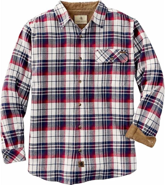 Legendary Whitetails Mens Long Sleeve Button Down 100% Cotton Flannel Shirt