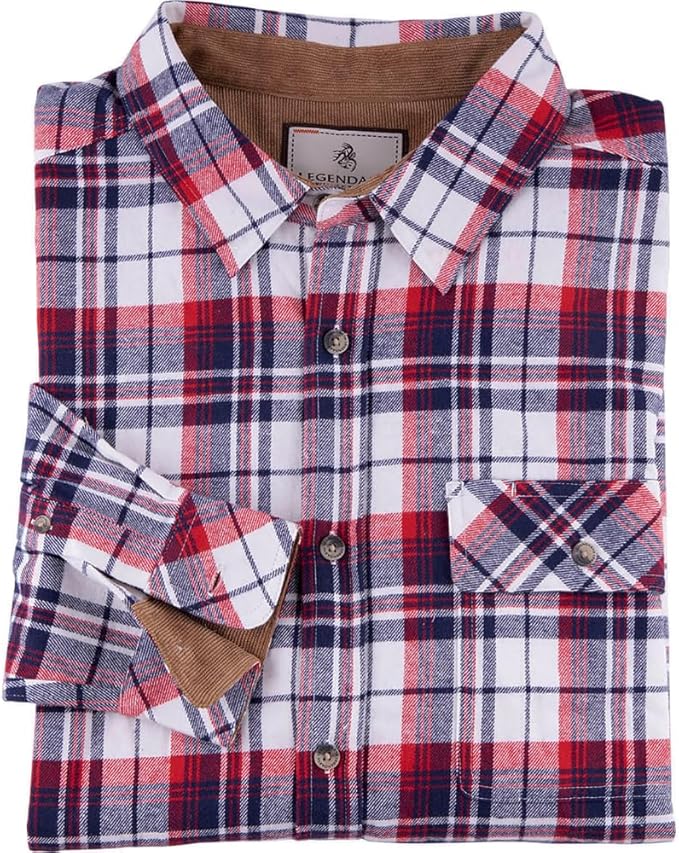 Legendary Whitetails Mens Long Sleeve Button Down 100% Cotton Flannel Shirt