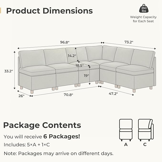 SITJOY Breakfast Nook Bench with Storage, Modular Corner Kitchen Banquette Seating, Dining Settee Couch, Upholstered Dining Bench with Back, Soft-to-Touch Fabric in Green, 6-Seat L Shaped Nook