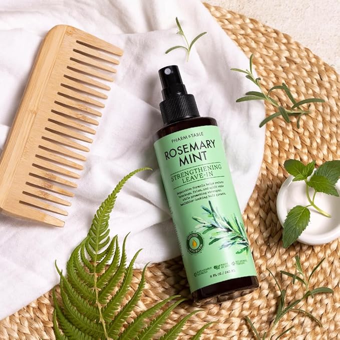 Leave In Conditioner Spray – Rosemary & Mint Scalp Treatment (2 Pack) – Anti-Dandruff, Dry & Itchy Scalp Relief, Hydrating Formula for Psoriasis Care – Detangles & Nourishes Hair