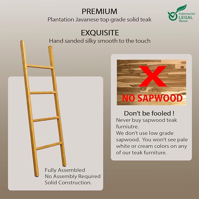 Asta Spa Teak Towel Ladder