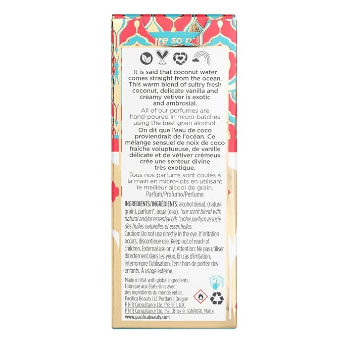 Pacifica, Perfume Spray Indian Coconut Nectar, 1 Fl Oz