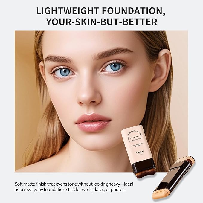 Face And Body Moisturizing Concealer Foundation,Flawlessly Covers Dark Circles, Wrinkles, Fine Lines. Features A Built-in Soft,Dense Brush Head.Medium-Dark And Natural Shades, 0.17 Oz (05#HONEY)