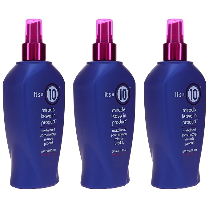 It's a 10 ヘアケア ミラクルリーブイン製品 10液量オンス (3個パック)