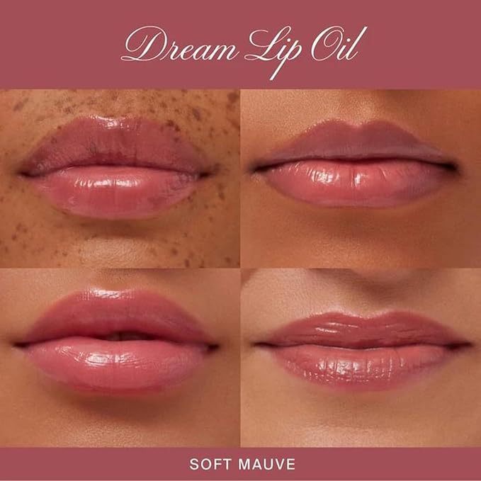 Summer Fridays Dream Lip Oil - Hydrating Tinted Lip Gloss Oil - Non-Sticky Formula with Skincare Benefits for Long-Lasting Softness + Shine - Effortless Beauty Gifts - Soft Mauve (0.15 Oz)