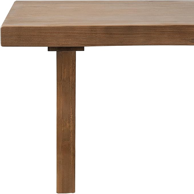 Christopher Knight Home Hartwell 63" Indoor Pine Dining Bench, Solid Wood Bench Seat for Dining Table, Rectangular Dining Seat, Spacious Seating, Long Footstool for Living Room Dining Room, Pine Wood