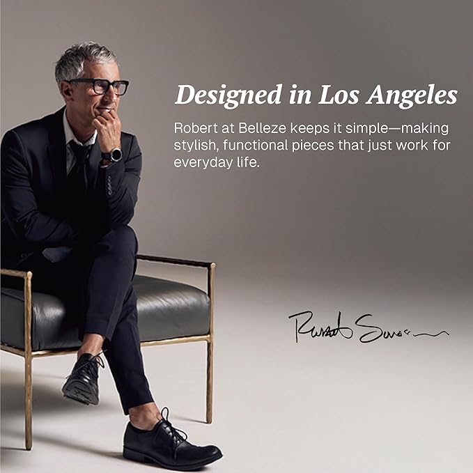 BELLEZE Bijou Set of 3 Modular Sideboard Cabinets (94.5" Extra Long) - 6-Door Media Console TV Stand for 85+ Inch TV - Modern Arched Glass Buffet Credenza for Large Dining Room & Living Area- Camel