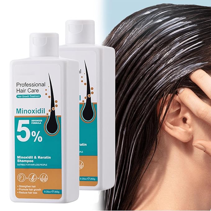 Kormesic 5% ミノキシジル 育毛スカルプマッサージクリーム、プロ仕様ヘアケア ミノキシジル、男女兼用 抜け毛防止トリートメント、ローズマリー ビオチン配合、素早い再成長 & 髪の根を強化 (2個セット)