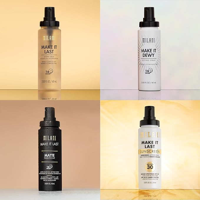 Milani Make It Last Setting Spray + Primer - Original Natural Finish, 24-Hour Wear Long Lasting Makeup Sealer & Finishing Spray, Cruelty-Free Vegan Face Mist, 2.03 Fl. Oz