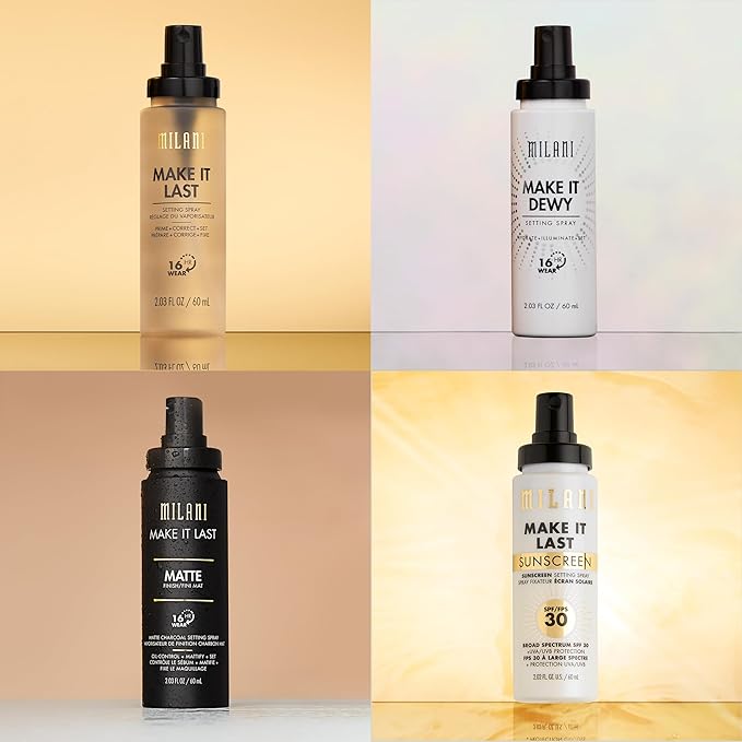 Milani Make It Last Setting Spray + Primer - Original Natural Finish, 24-Hour Wear Long Lasting Makeup Sealer & Finishing Spray, Cruelty-Free Vegan Face Mist, 2.03 Fl. Oz