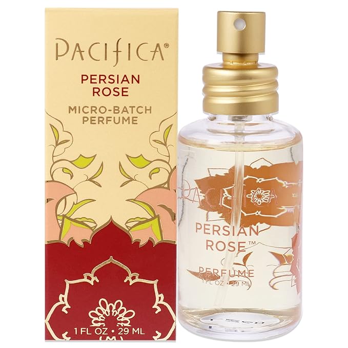 Pacifica Beauty ペルシアンローズ クリーンフレグランス スプレーパフューム、天然＆エッセンシャルオイル配合、フレッシュローズの香り、ヴィーガン＋クルエルティフリー、フタル酸エステル不使用、パラベンフリー、ギフトに最適、29ml（1fl.oz）