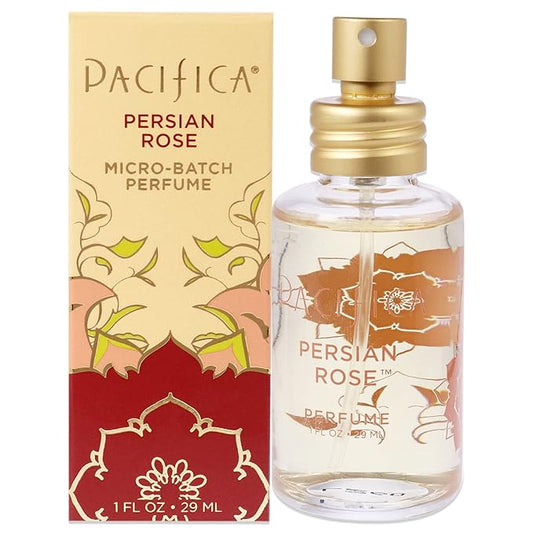 Pacifica Beauty ペルシアンローズ クリーンフレグランス スプレーパフューム、天然＆エッセンシャルオイル配合、フレッシュローズの香り、ヴィーガン＋クルエルティフリー、フタル酸エステル不使用、パラベンフリー、ギフトに最適、29ml（1fl.oz）