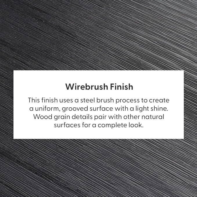 Plank+Beam 72 Inch Farmhouse Dining Table, Solid Wood Rustic Kitchen Table, Large Wooden Rectangular Dinner Table for Dining Room, Home Office, Living Room Furniture, Easy Assembly, Black Wirebrush
