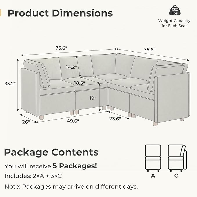 SITJOY Breakfast Nook Bench with Storage, Modular Corner Kitchen Banquette Seating, Dining Settee Couch, Upholstered Dining Bench with Back, Soft-to-Touch Fabric in Green, 5-Seat L Shaped Booth