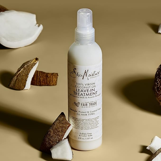 シアモイスチャー 100%ヴァージンココナッツオイル リーブイントリートメント 237ml