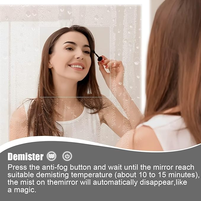 LED Medicine Cabinet,Bathroom Mirror Cabinet with Lights,20×28inch,Equip with Internal Light,Aluminum Construction,USB Shaver Socket,3 Color,Dimmer,Demister,Surface Mounted and Recess Mounted