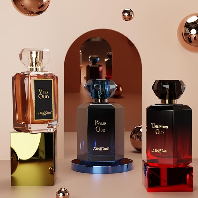 Folie Oud - Floral Woody Amber Fragrance - Exotic Perfume for Women - Women's Fragrances with Jasmine, Rose, and Oud - 3.3 oz