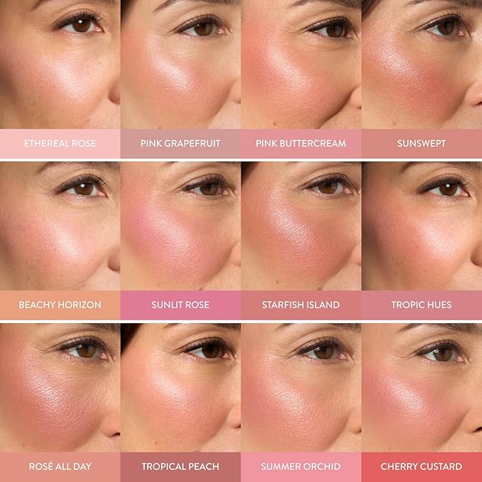 LAURA GELLER NEW YORK ベイクドブラッシュンブライトン マーブルブラッシュ（チーク用） - トロピカルピーチ - ナチュラルな仕上がり - 調節可能な発色