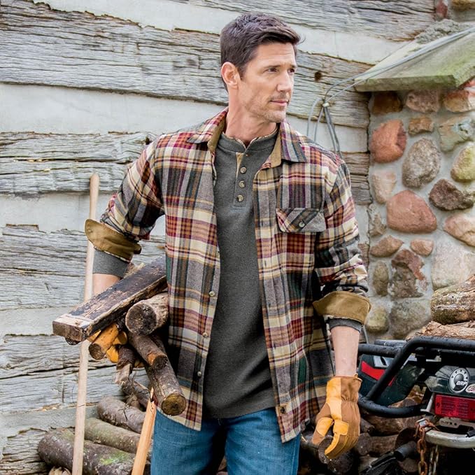 Legendary Whitetails Mens Long Sleeve Button Down 100% Cotton Flannel Shirt