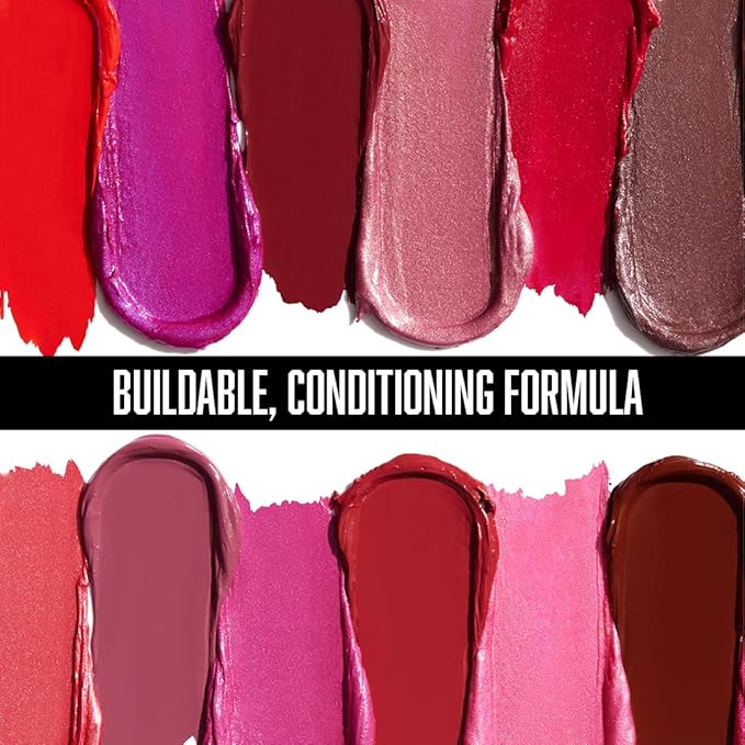 wet n wild Silk Finish Lipstick, Hydrating Rich Buildable Lip Color, Formulated with Vitamins A,E, & Macadamia for Ultimate Hydration, Cruelty-Free & Vegan - Fuchsia with Blue Pearl (Pack of 2)