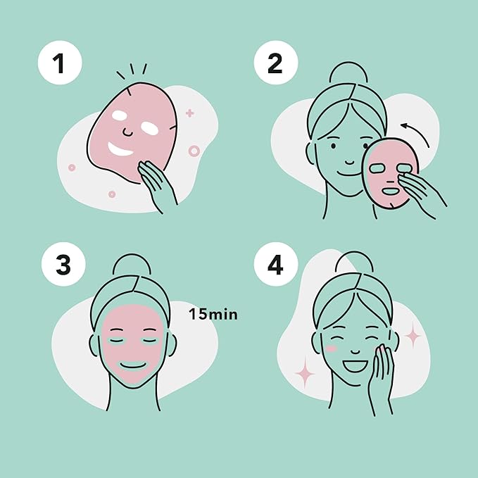 Celavi Essence Face Mask Paper Sheet Korea Skin Care Moisturizing 12 Pack Classic Facial Beauty
