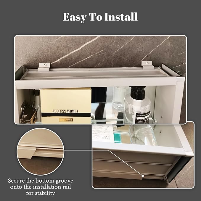 Lighted Medicine Cabinet with Mirror Outlet,30 X 26 Inch,Recessed Or Surface-Mounted Led Medicine Cabinet Mirror for Bathroom Storage,Interior Light, Double Door,Defog,Stepless Dimming