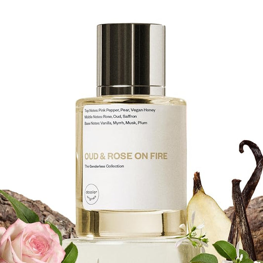 Dossier Original オードパルファム - Oud & Rose on Fire - ユニセックス - 50 ML 長時間持続する香水 フランス製