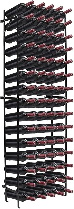 Sorbus Wine Rack Freestanding Floor - Wine Bottle Holder Holds 75 Bottles of Wine - 75 Bottle Capacity Wine Storage for Any Bar, Wine Cellar, Kitchen, Dining Room (New Improved Design)