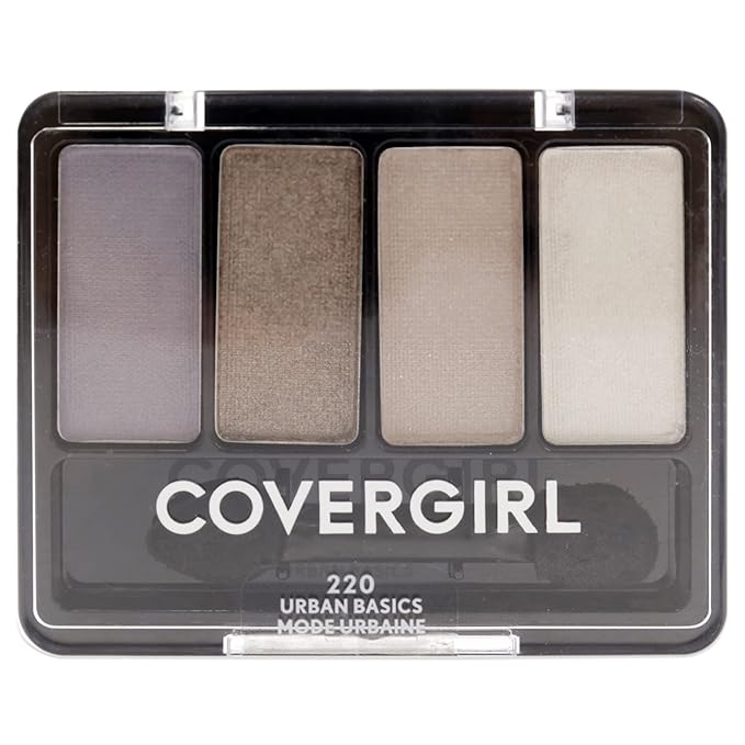 COVERGIRL アイエンハンサーズ 4色アイシャドウ アーバンベーシック (パッケージは変更される場合があります), 1個