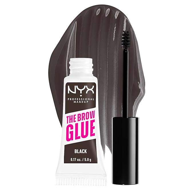 NYX PROFESSIONAL MAKEUP ザ ブロウ グルー エクストリームホールド ティンテッド アイブロウジェル - ブラック