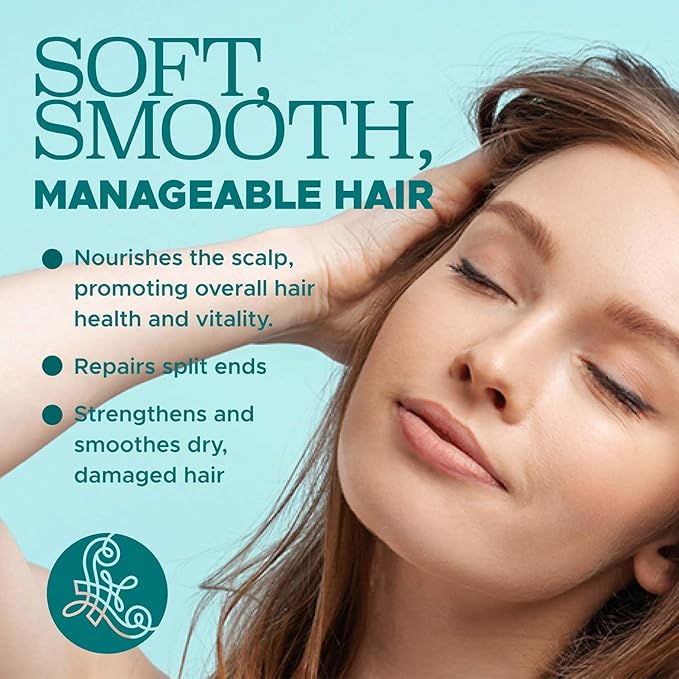 Luseta Collagen Peptides Hair Oil Strenghten and Moisturize for Thin & Dry Hair, Promote Thickness,Reduce Breakage and Restore Damaged Hair 3.38oz