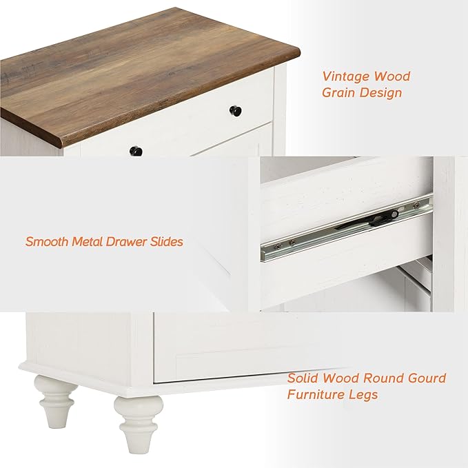 WAMPAT 34’‘ White Buffet Cabinet with Doors and Drawer, Wood Kitchen Storage Cabinet Modern Farmhouse Coffee Bar Table Sideboard Credenza for Dining Room