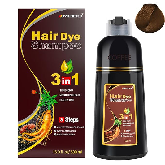 IIIMEIDU 白髪染めシャンプー 3 in 1 500ml 1