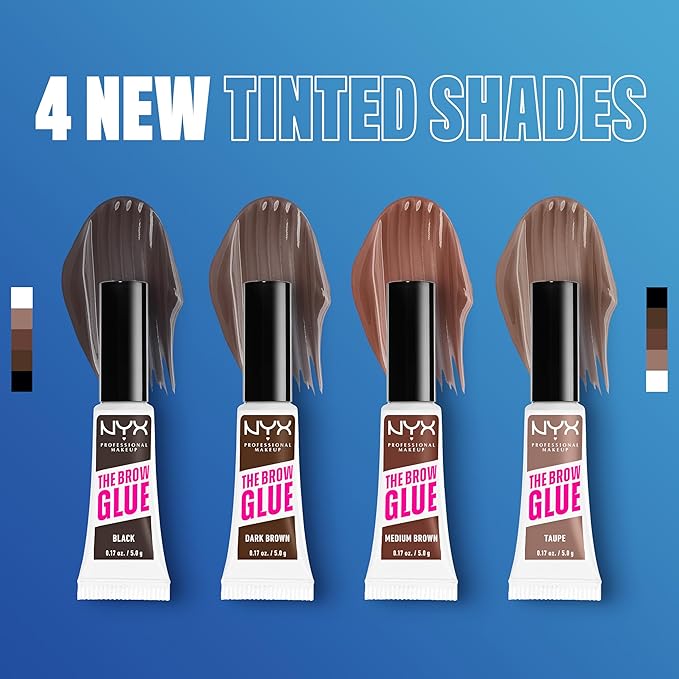 NYX PROFESSIONAL MAKEUP ザ・ブロウグルー エクストリームホールド ティンテッドアイブロウジェル - ミディアムブラウン