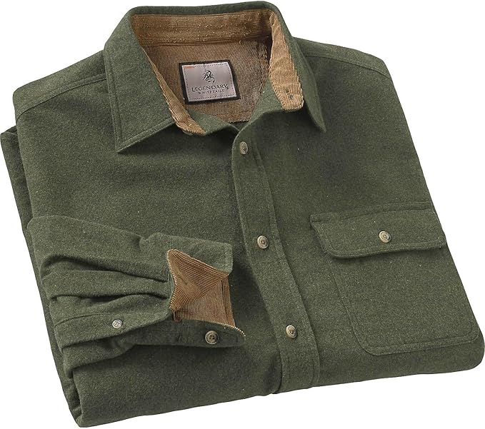 Legendary Whitetails Mens Long Sleeve Button Down 100% Cotton Flannel Shirt