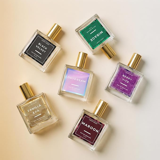 Lucid Coast Sun Catcher Perfume – Gourmand White Flowers – Inspired by Viktor&Rolf's Flowerbomb - Perfume Luxury - Pure Infused - Paraben-Free - Vegan - For Women - Fragrance