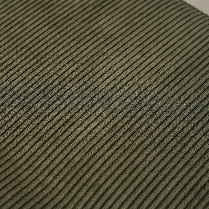 Comfy to go Entryway Bench - Green Bench for Bedroom, Modern Ottoman End of Bed, Corduroy Padded Benches for Living Room, Foyer, Mudroom, Hallway - 39" L x 14" W x 17" H