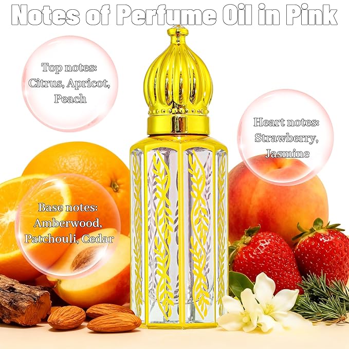 Arabian Perfume for Women, Arabic Perfume Oil Roll On Warm Floral & Musk Eau de Parfum, Long Lasting, 0.4 fl. oz