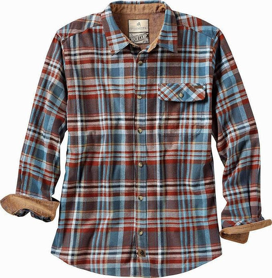 Legendary Whitetails Mens Long Sleeve Button Down 100% Cotton Flannel Shirt