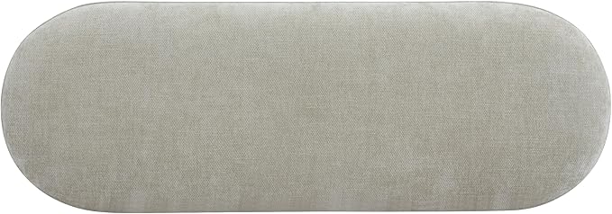 Christopher Knight Home Manila Chenille Upholstered Dining Bench, Modern Ottoman Bench, Wooden Entryway Bench, Comfort Long Spfa Footstool for Living Room Dining Room, No Assembly Needed, Oatmeal