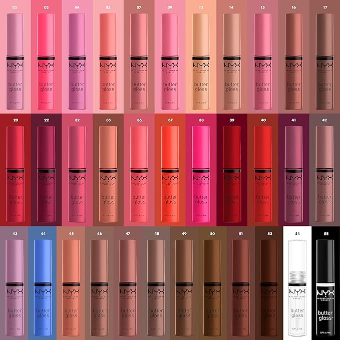 NYX PROFESSIONAL MAKEUP バターグロス（べたつかないリップグロス） - ストロベリーチーズケーキ（ウォームピンク）