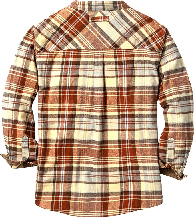 Legendary Whitetails Mens Long Sleeve Button Down 100% Cotton Flannel Shirt