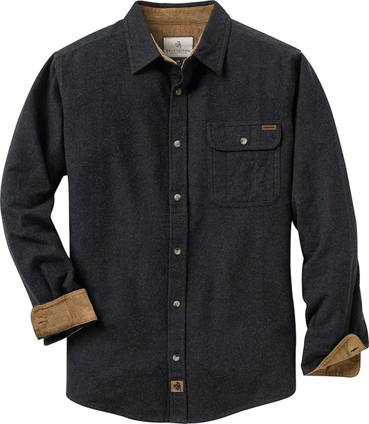 Legendary Whitetails Mens Long Sleeve Button Down 100% Cotton Flannel Shirt