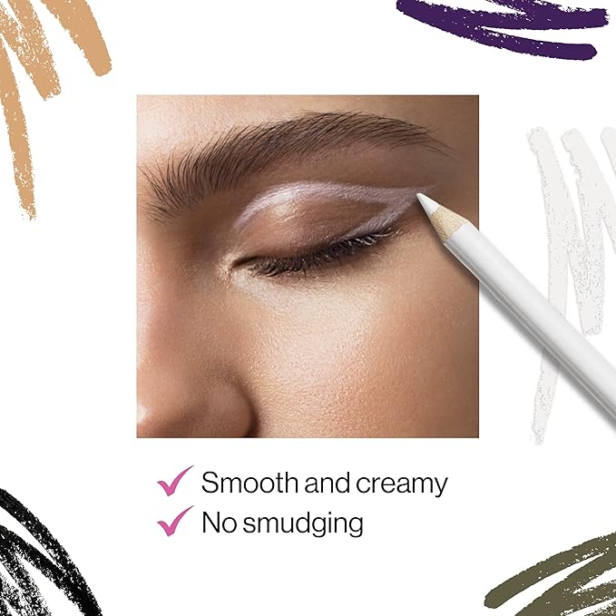 wet n wild カラーアイコン コールアイライナーペンシル - 豊かで高発色、なめらかでクリーミーな使用感、長持ちするマットな仕上がり、多用途、クルエルティフリー - ベイビー・ゴット・ブラック (5本入り)