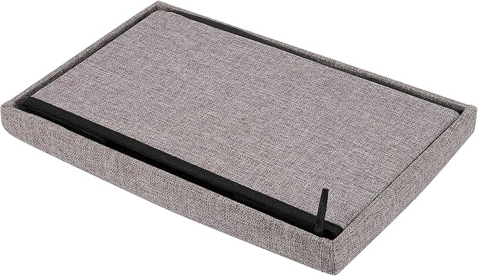 HOZEON 3 Pack 15.7 x 9.8 x 9.8 Inches Folding Storage Ottoman, Grey Rectangle Footrest Seat, Multifunctional Foot Stool for Living Room, Office, Traveling, Fishing, Camping