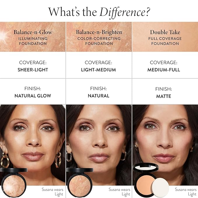 LAURA GELLER NEW YORK Award-Winning Baked Balance-n-Brighten Color Correcting Powder Foundation - Porcelain - Buildable Light to Medium Coverage - Demi-Matte Natural Finish