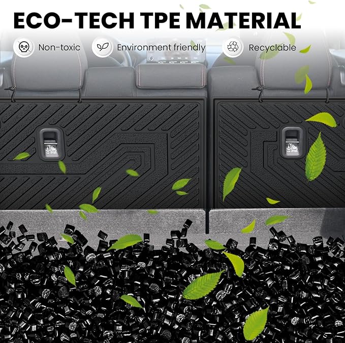 LASFIT Rear Seat Back Protector for Honda HR-V 2023-2027,All Weather TPE Pet Friendly Custom Fit HR-V Second Row Back Seat Cover Backseat Mat Liner
